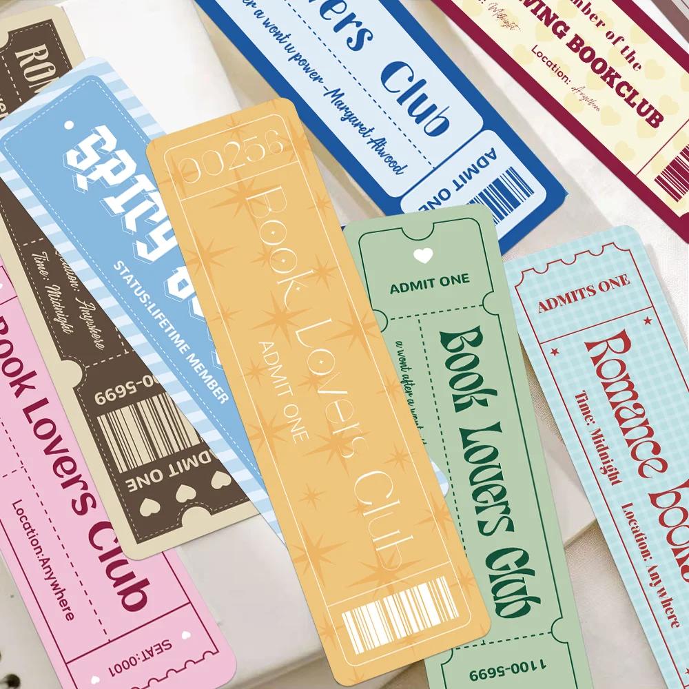 DIY 30pcs Book Lovers Bookmarks Creative Literary Students Reading Books Marking Office Supplies Decoration Handbook Material