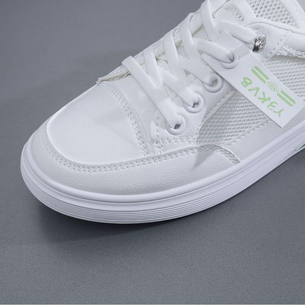 

[Индивидуальный заказ] Летняя сетчатая дышащая повседневная обувь корейской версии студенческих нескользящих маленьких белых туфель модная мягкая подошва женской обуви для скейтбординга 35