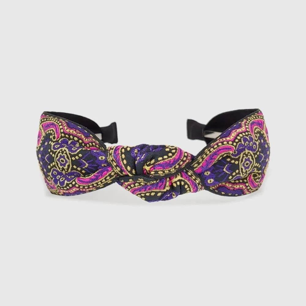 Lara Ethnic Paisley Hairband Violet LALAH206V 3306098