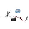 4 In 1 Vehicle Instrument LCD Digital Display Oil Pressure Voltage Water Temperature Fuel Gauge Black 9 36V