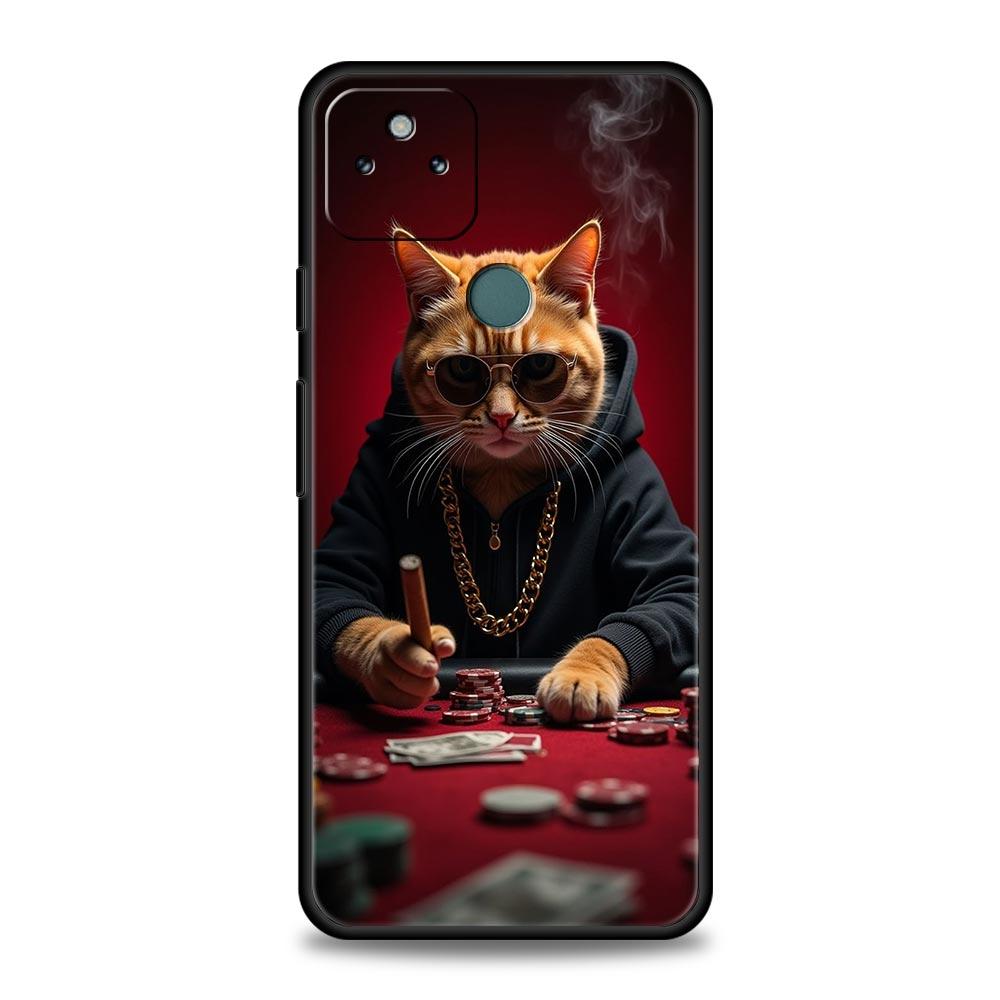 

Phone Case Cover for Google Pixel 10 9 8 7 6 7A 6A Pro Shockproof Soft TPU 10 9 Pro XL Shell Capas Fundas Money Cat Coque Bags Pixel 8 Pro