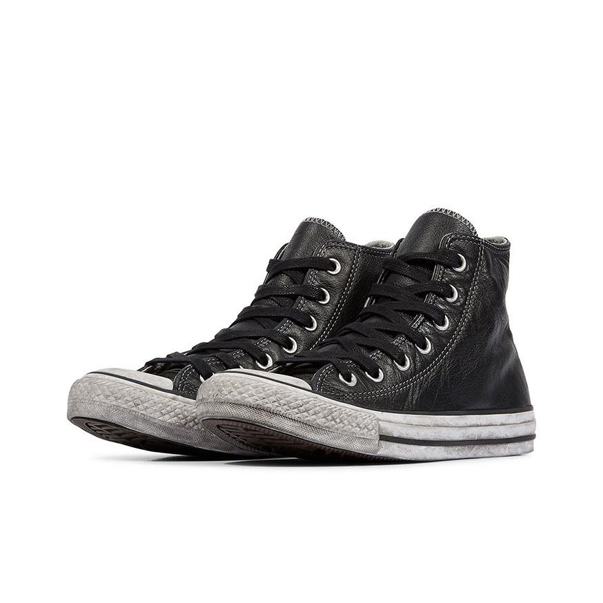 Converse Chuck Taylor All Star Vintage Kožené Vysoké Tenisky Unisex Tenisky Černé 158575C
