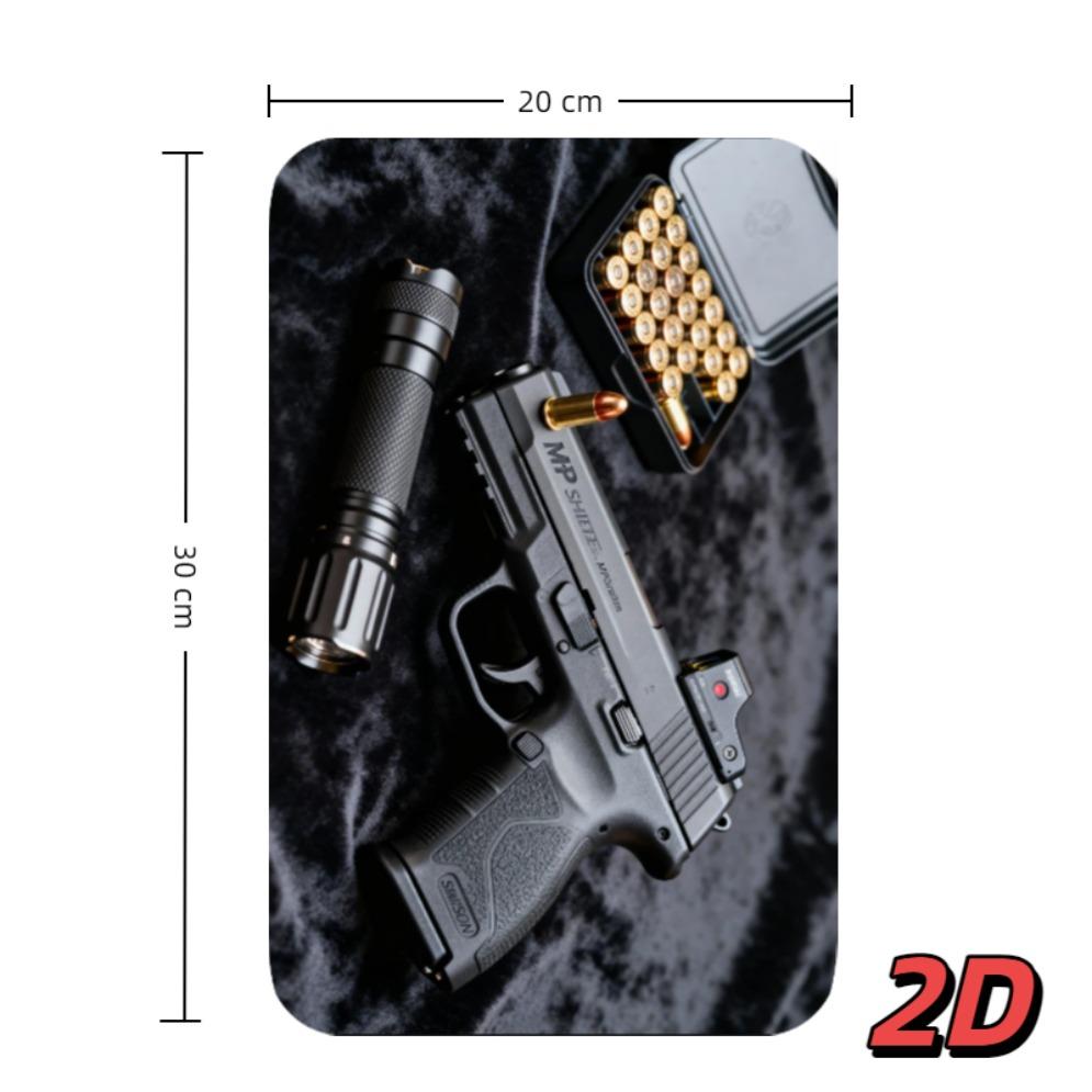 

Металева табличка Тактичні патрони для пістолета , Вінтажне мистецтво на стіну з зображенням зброї для чоловічої кімнати, гаража, бару 20x30cm（7.8x11.8inch）