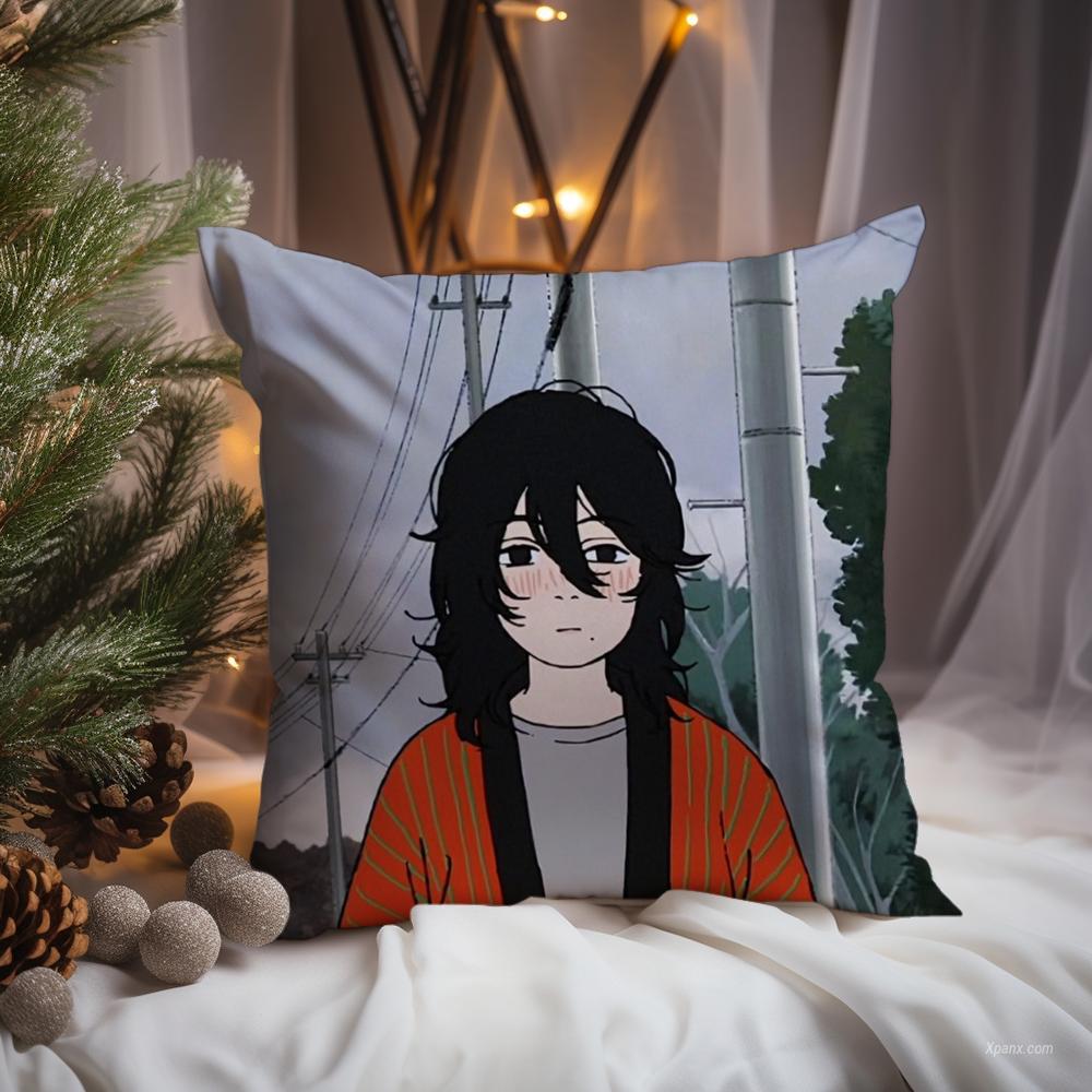 Anime Look Back S-Suddenly Cushion Cover Premium Comfort Reversible Pillow Cove -Two In One Design for Any Room & Car Interior