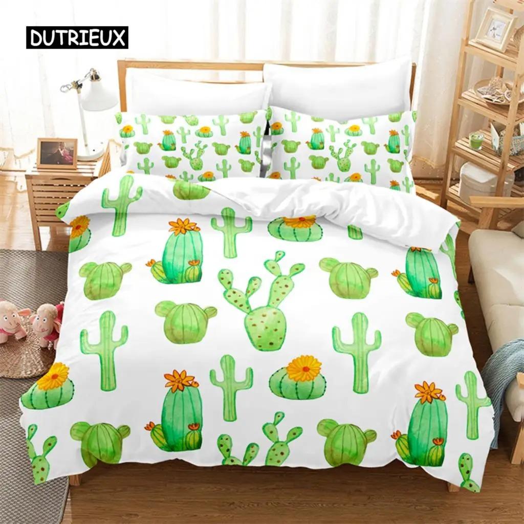 Tropical Cactus Bedding Set Duvet Cover Set 3d Bedding Digital Printing Bed Linen Queen Size Bedding Set Fashion Design