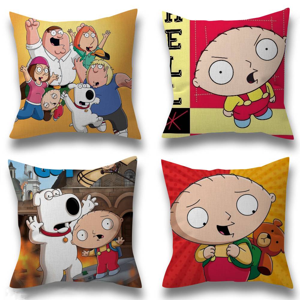 Anime FFamily movie GGuy Personalized picture text home decorative pillows Household Gifts 45x45cm