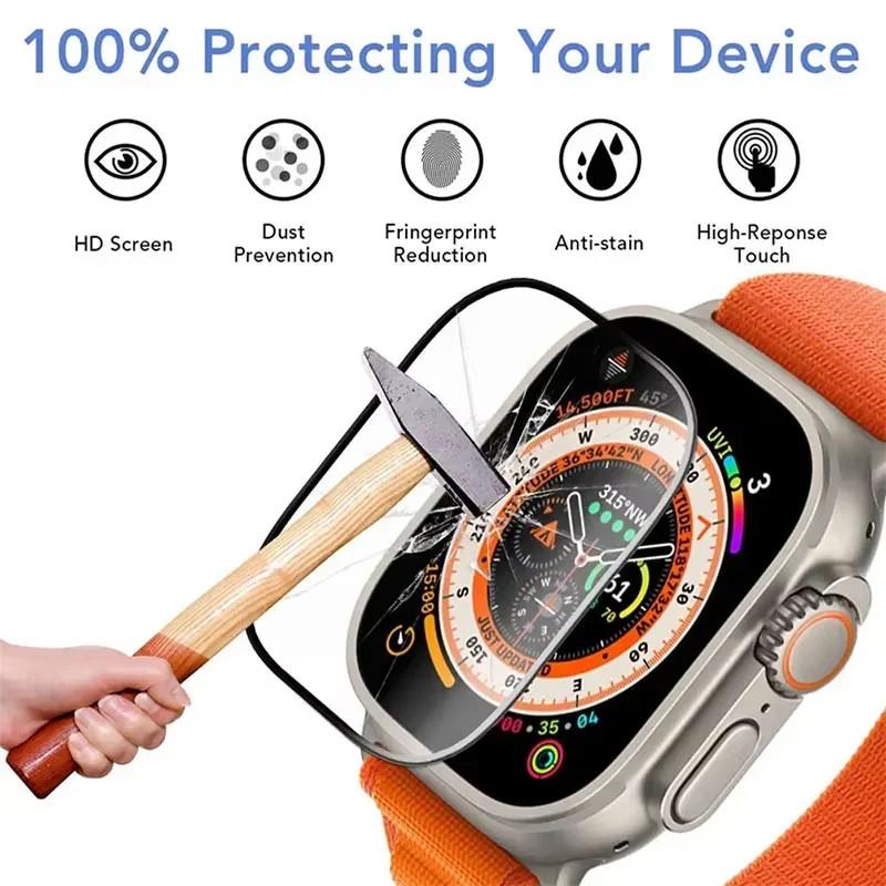 5PCS 3D Screen Protector Film Accessories For Apple Watch Ultra 3 2 49mm S11-10 46-42mm for Iwatch SE 7 SE1-9 38-45mm Not Glass