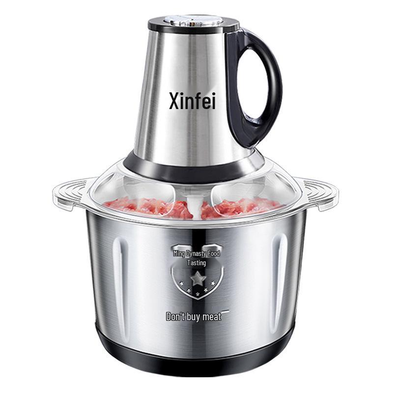 Stainless Steel Electric Meat Grinder: Multifunctional Mincer & Chopper for Meat, Garlic, and Vegetables