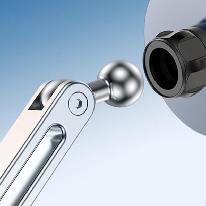 Universal 17mm Ball Joint Aluminum Car Mount Base Socket Adhesive Mount Easy to Use for map & Magnetic Phone Holders