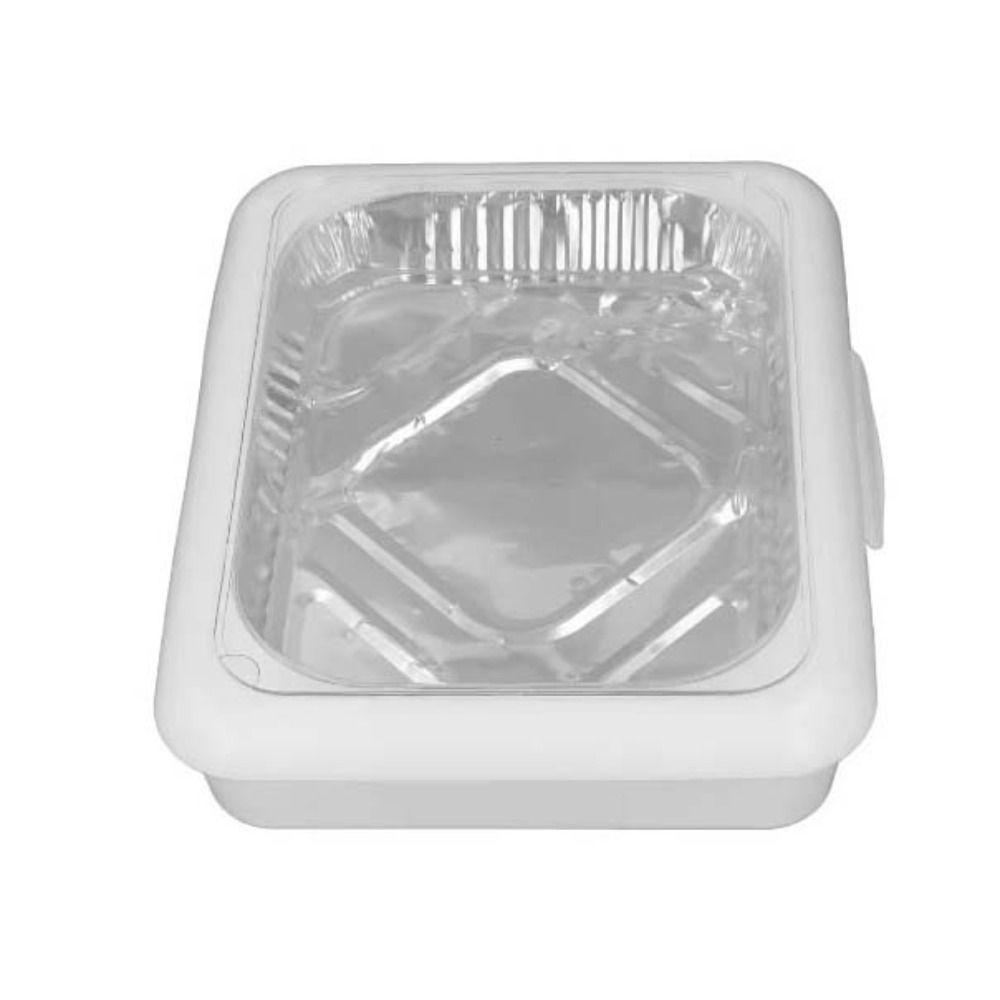 Food Container Foil Pans Holder Stackable Food Foil Tray Aluminium Foil Trays  Outdoor Tableware