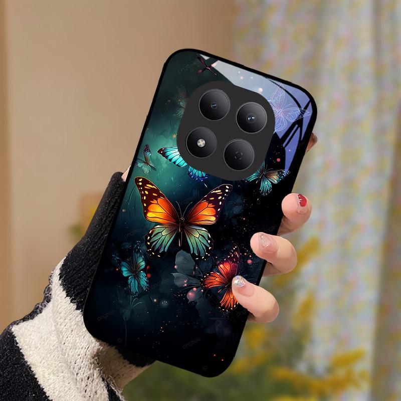 For Xiaomi POCO M8 Pro 5G Case M8Pro Tempered Glass Phone Cover For Redmi Note 15 Pro Plus Note15 Pro+ 5G Funda Camera Protector
