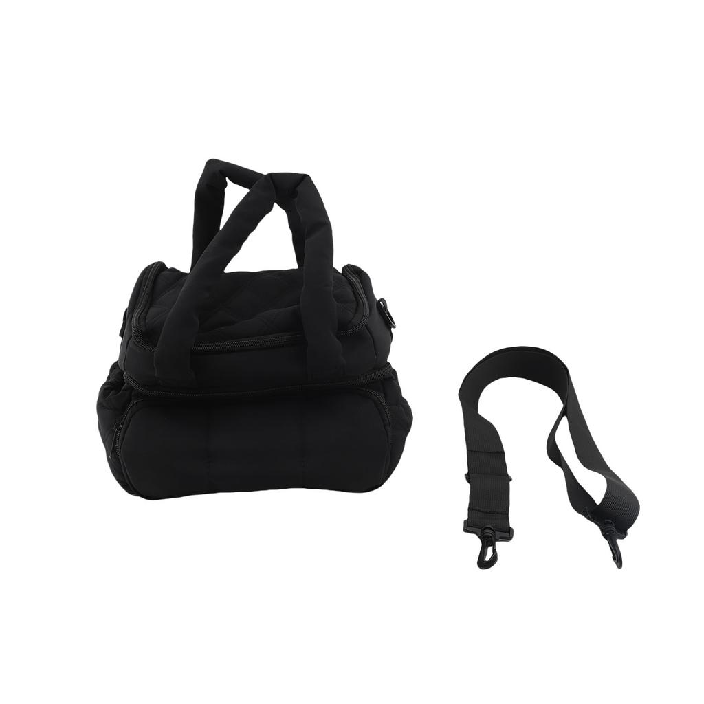 Double Deck Insulated Lunch Box Quilted Lkproof Reusable Large Lunch Cool  For Work Picnic Travel Ml Prep