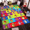 Colorful Alphabet Animals Rug Design Non-slip rug suitable for living room and bedroom sofas.