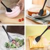 Jravezt Rubber Silicone Spatula Set of 2, Kitchen Utensils, One-Piece Molded, Baking Tools, Heat-Resistant, Silicone Spatula for Cooking, Baking, and