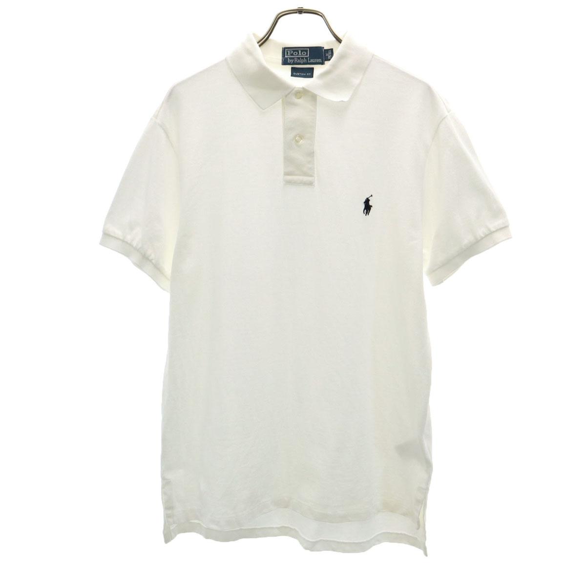 

Polo by Ralph Lauren Short sleeve Custom fit Polo shirt M white Fawn Men s Used