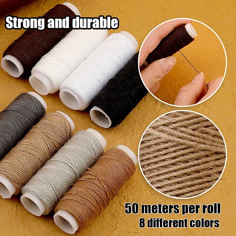 54pcs Leather Sewing Kit Upholstery Repair Kit with Sewing Awl Scissors Tool Kit for Beginners Professionals Leather Craft DIY