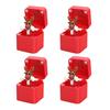 1/2/4Pcs Christmas Middle Finger In A Box Ornament Pop-up Santa Claus Reindeer Snowman Box Desktop Decoration Tricky Props Gag Prank Gift