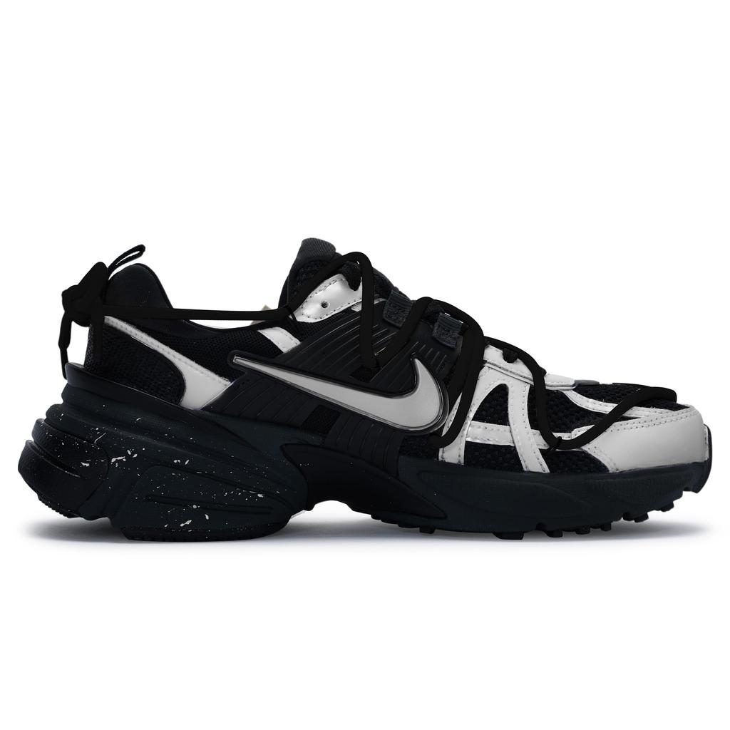 Nike V2K Run Cushioning Abrasion Resistant Cushioning, Wear Resistant Low top Running Shoes Unisex Black Silver FD0736-001(Team80-S-BOX)