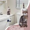 Bathroom Toilet Paper Holder Cat Shape Toilet Paper Holder For Bathroom Housewarming Celebration Decoration Cute Freestanding