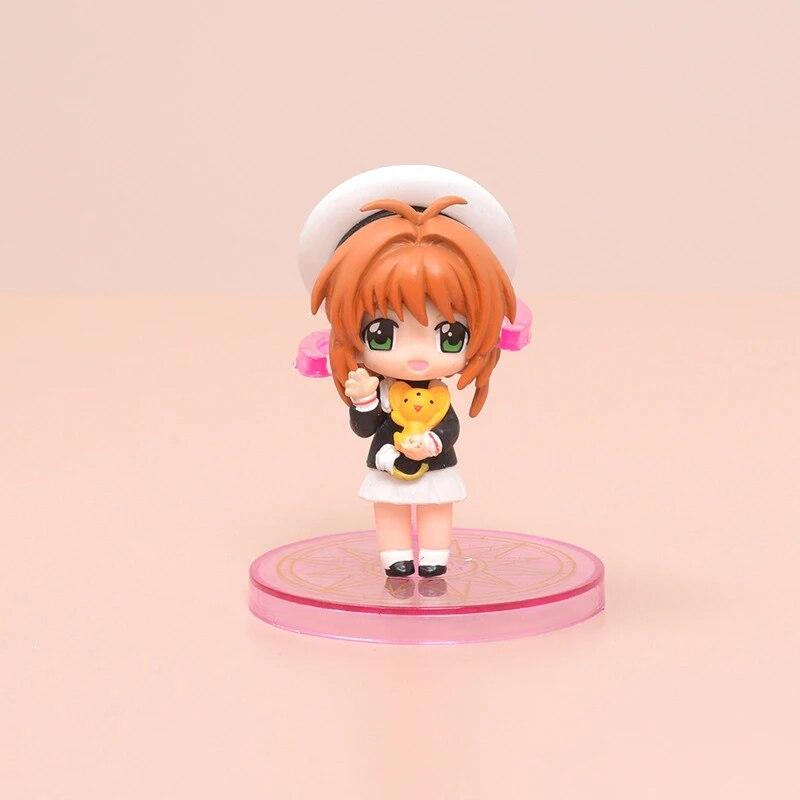 Q Version Card Captor Doll Figure Model Toy Anime Pvc Toys Cartoon Cake Models Ornaments Gifts