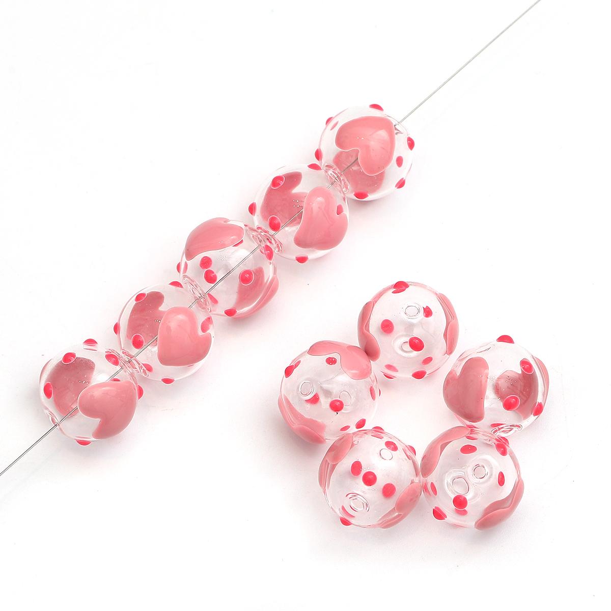 

14 мм ручная работа полые стеклянные бусины лампворк круглые шармы для эолийских ветряных колокольчиков ювелирные изделия своими руками изготовление аксессуаров style 04