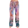 Women's Casual Christmas Print Pants Loose Fit Holiday Trousers