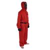 Game Jumpsuit Face Mask Gloves Belt Set Unisex Face Cover Props for Halloween Fancy Dress Party