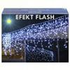 200 LED Outdoor Lights Cold White Curtain Ip44 Static + Flash