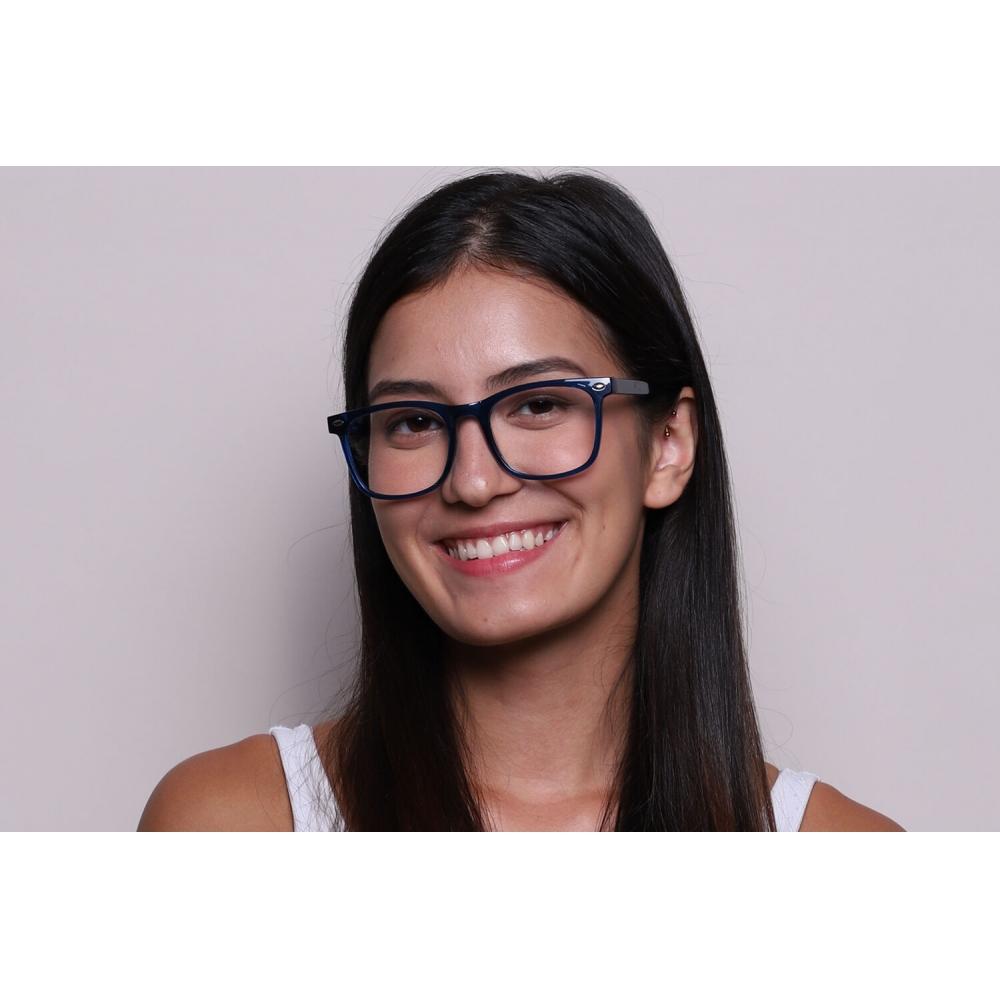 Full Rim Square Frosted Blue Smartbuy Collection Cest Cp112d Fashion Unisex Eyeglasses