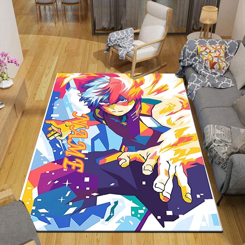 Custom 1Pc Anime Character Poster Rug Office Carpet Indoor Outdoor Entrance Doormat Nonslip Soft And Comfortable Living Room D2915114