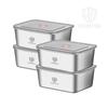NORTON NN Lailer 4-Piece Stainless Steel Food Storage Set