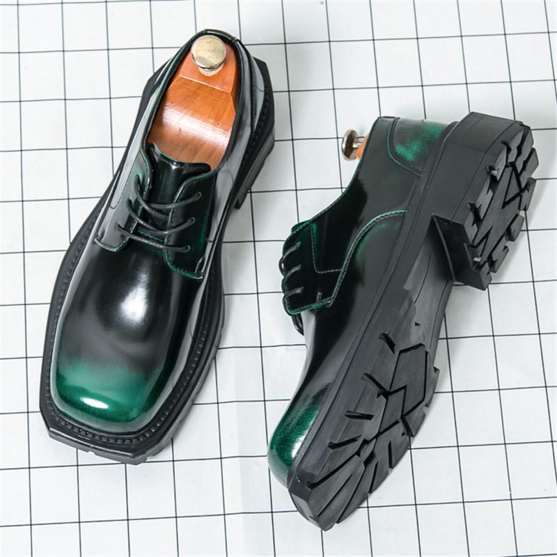 

Дизайнерская Новая Мода Мужские Туфли Дерби на Шнуровке на Толстой Подошве с Увеличением Роста Мужские Мокасины Свадебные Выпускные Туфли для Вечеринки 43