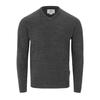 Mens Embroidered Logo Acrylic V Neck Long-Sleeved Jumper