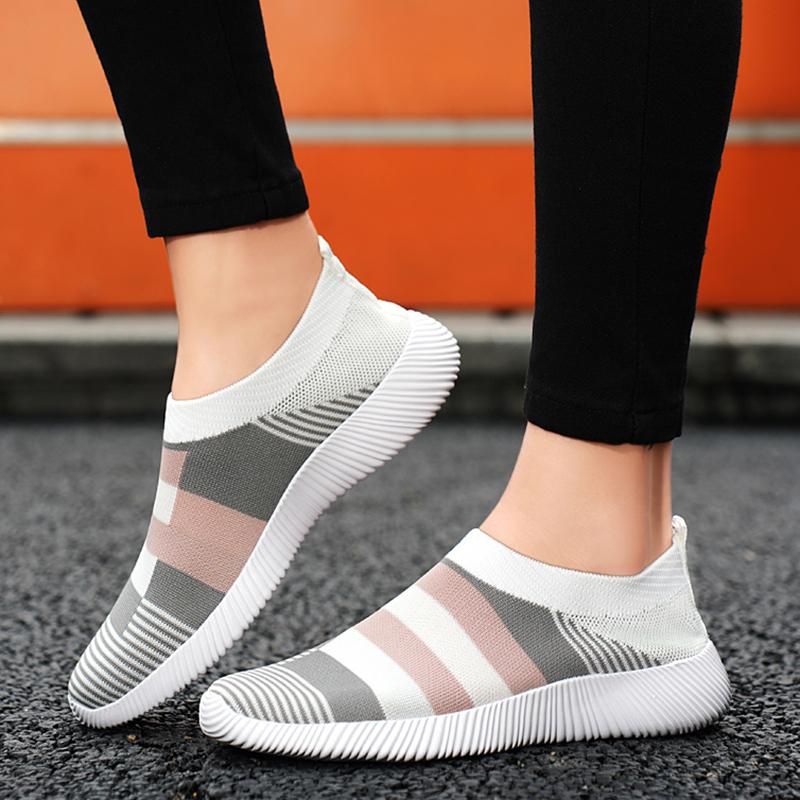 

Women Shoes Soft Women Sneakers Lightweight And Comfortable Women Slip On Lazy Loafers Walking Shoes for Women Plus Size 43 35 чорний