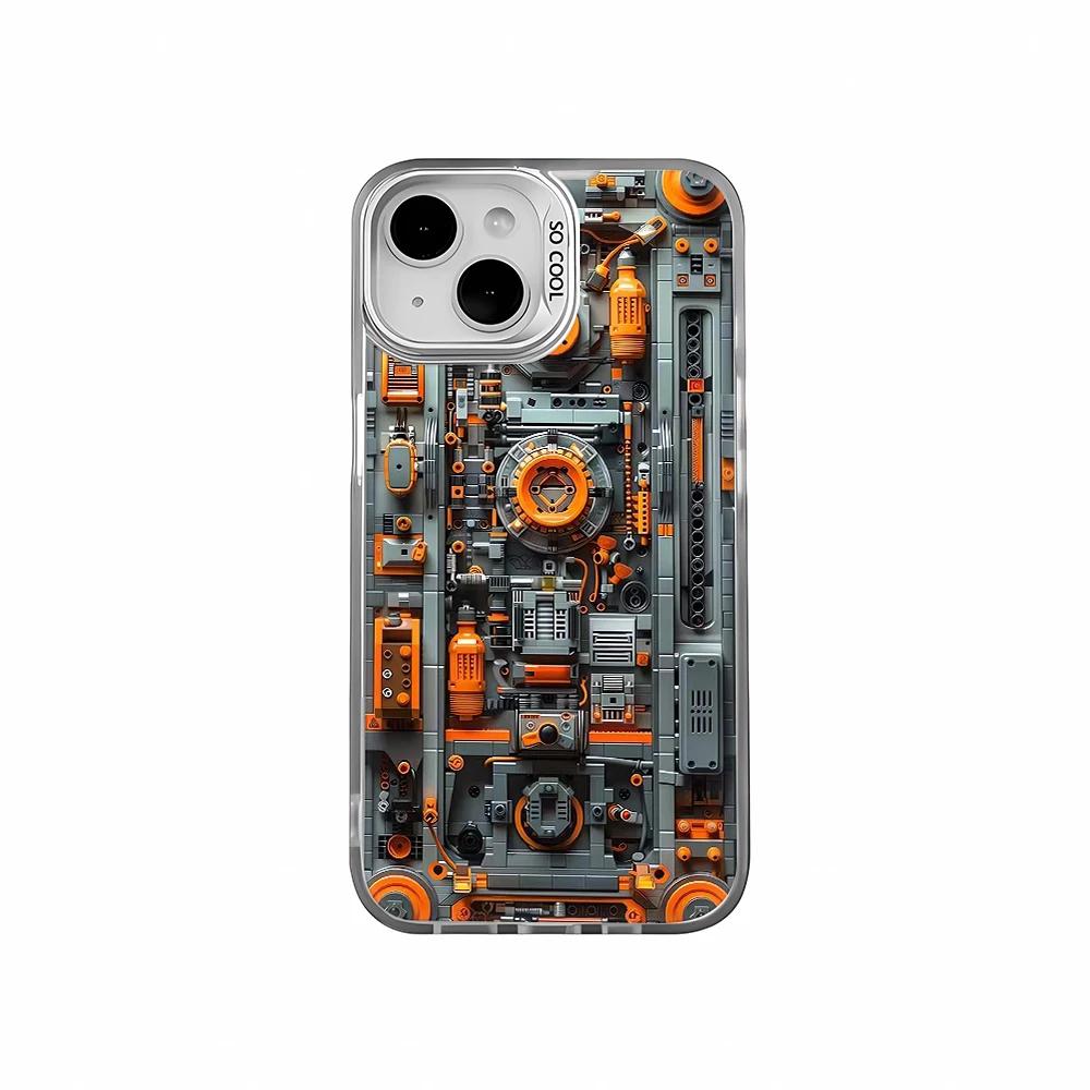 Advanced Circuit Board Phone Case for iPhone 17 16 15 14 13 12 11 Pro/ Max/Plus Shock AbsorberCover Case Coque