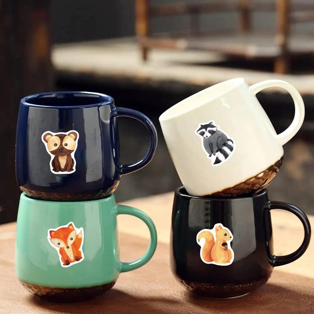 500Pcs/Roll Heterotypic Forest Animals Stickers 2.5cm/1.0'' Art Labels Learning Rewards, Adorn Gifts for Watercup Phone PC Pad