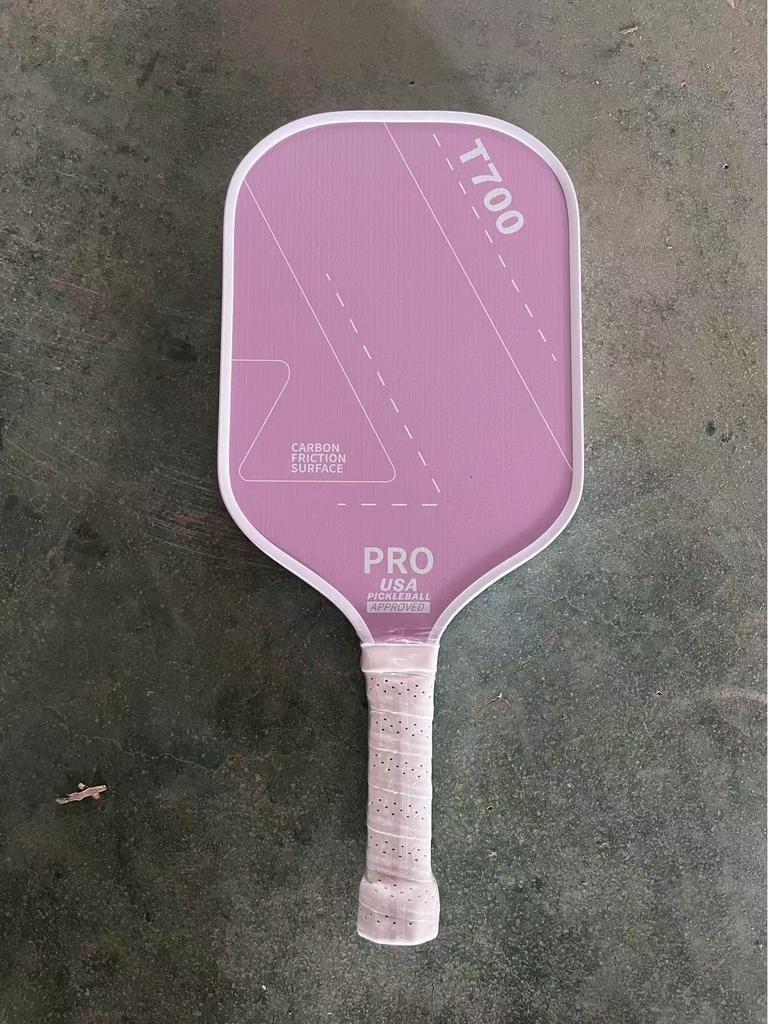 T700 Carbon Fiber Pickleball Paddle with Cloth Texture Frosting, 16mm Thickness, Professional Competition Quality.