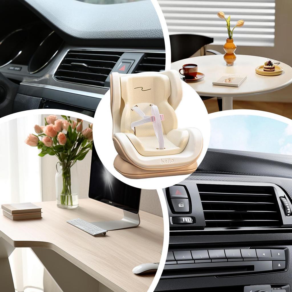 Puppenautositz Lüftungsschlitz Kindersitz für kleine Puppen Dekoratives Plüschtier Autositz-Lüftungsschlitz-Clip für Schul-Rollenspielbereiche Schreibtisch