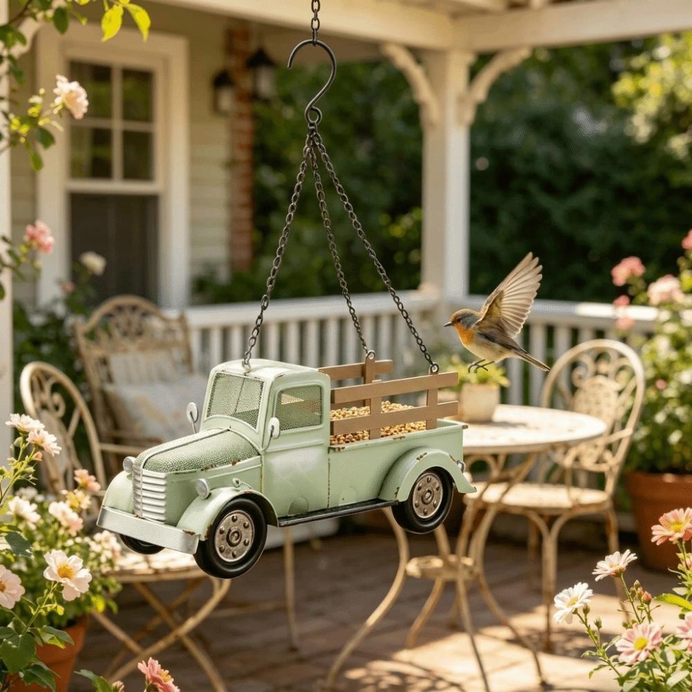 Large Capacity Feeding Bird Cart Open Type Bird Feeding Station Wild Bird Feeder Yard Decoration