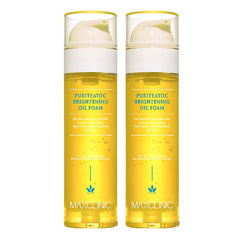 Maxclinic Purity Tox Brightening Oil Foam Cleanser, 110g, 2 Pcs