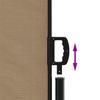 Retractable Side Awning Taupe 140 x 1000 cm