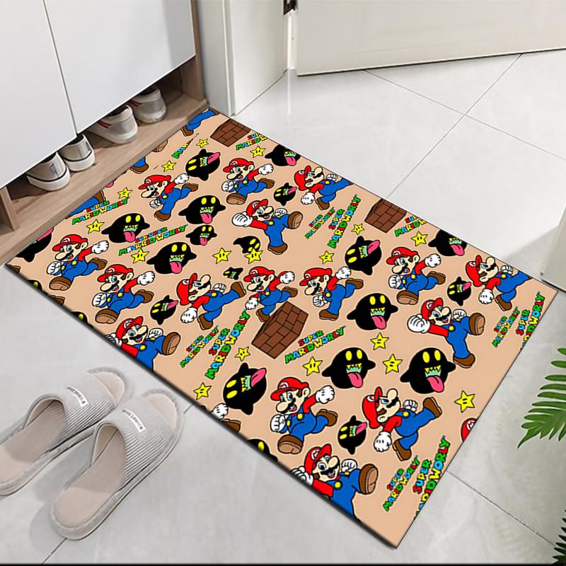 Mario Printed Carpetrugfor Office Chair Living Room Bedroom Kitchen Room Decor Gifts