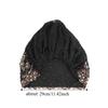 Creative Beaded Decoration Ethnic Headscarf Hat Comfortable Soft Ethnic Beaded Hat Personality Retro Head Wrap Cap Ethnic Style