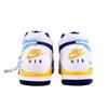 Nike Flight Legacy Slip Resistant Abrasion Resistant Mid top Vintage Basketball Shoes Men's White Blue BQ4212-102(Team626-)