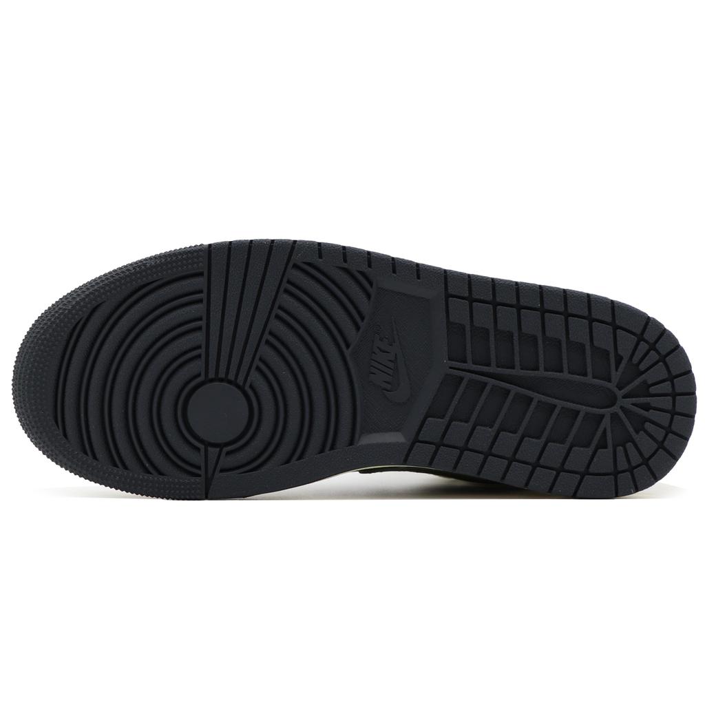 Jordan Air Jordan 1 Low Top Vintage Basketball Shoes Unisex Black White Green DC0774-001(Team57-)