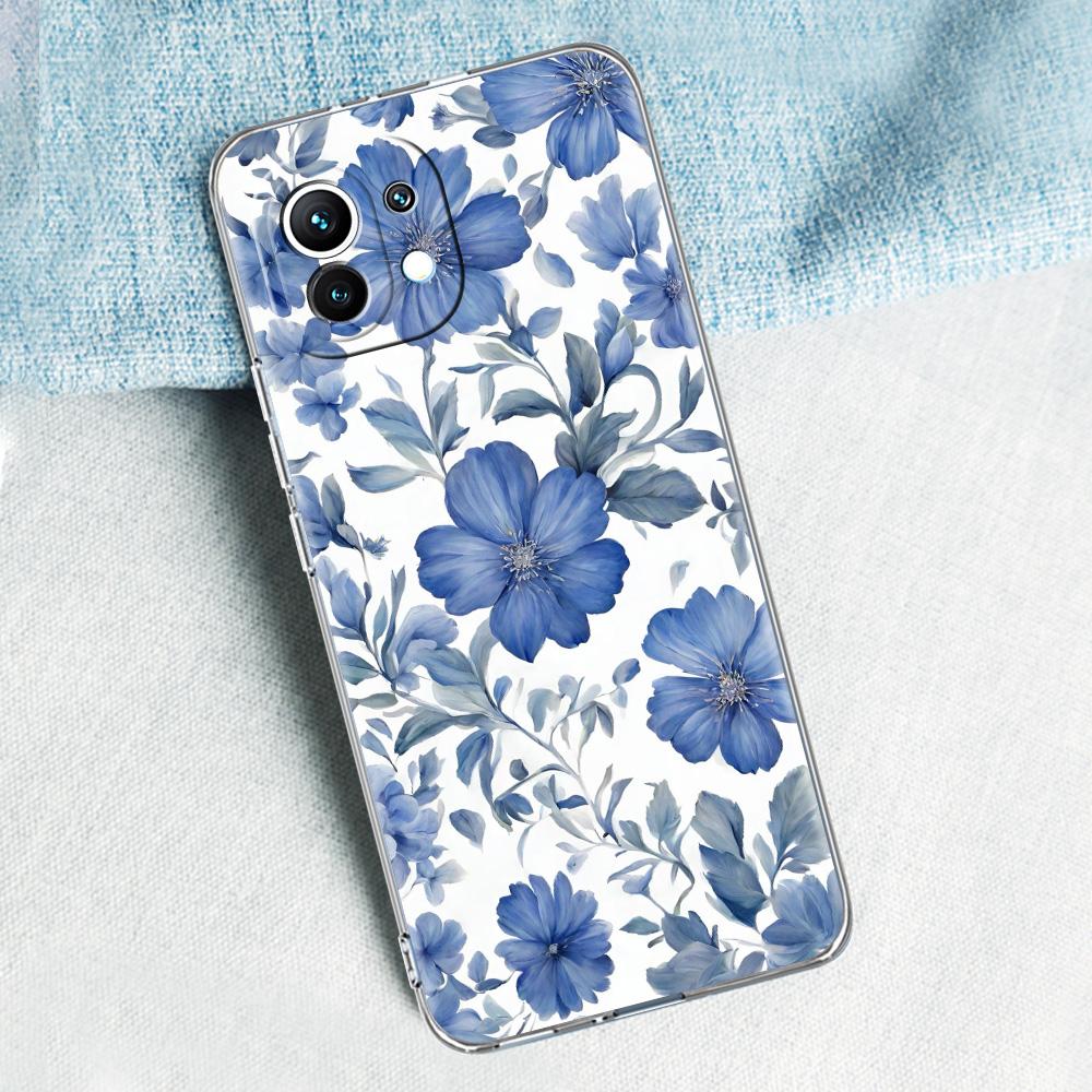 Case For Xiaomi Mi 15 14 13 12 11 Lite 15T 13T 12T Pro Poco X7 X6 X5 Pro 5G X3 NFC F7 F6 F5 Cover Stylish Flower Patterned