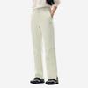 Li Ning Solid Color Mid Waist Breathable Versatile Flared Sports Long Pants Women Bottoms Gravel-White-Gray AYKV720-6