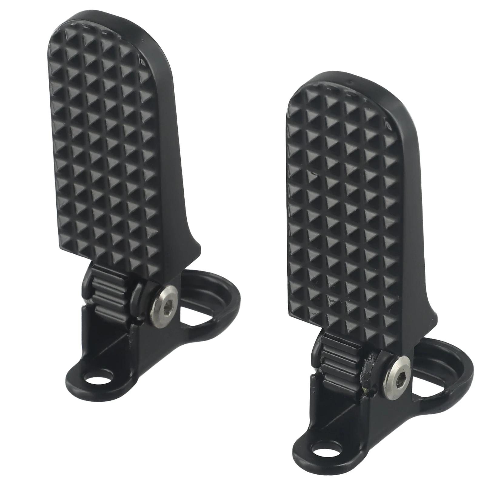 1 Pair Aluminum Alloy Rear Footrests, Non-Slip Bike Foot Pegs Rear Pedals for Bicycle & Motorcycle, Cycling Accessories