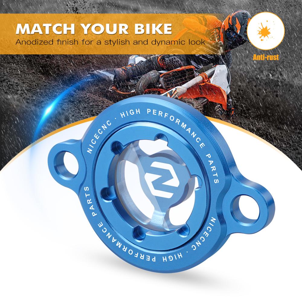 For Husqvarna FE 250 FE 350 FC 250 350 2014-2025 FE 450 501 2017-2025 Transparent Engine Oil Filter Cap For KTM EXCF 350 SXF 450