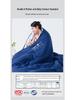 Deep Sleep Pro Temperature-Control Knitted Quilt: All-Season Warmth, Machine Washable for Spring, Autumn, and Winter.
